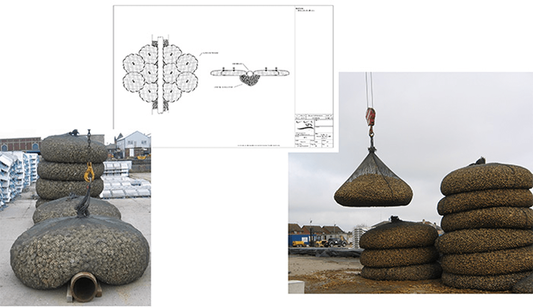 Roman Stone | Rock Filter Bags handling image