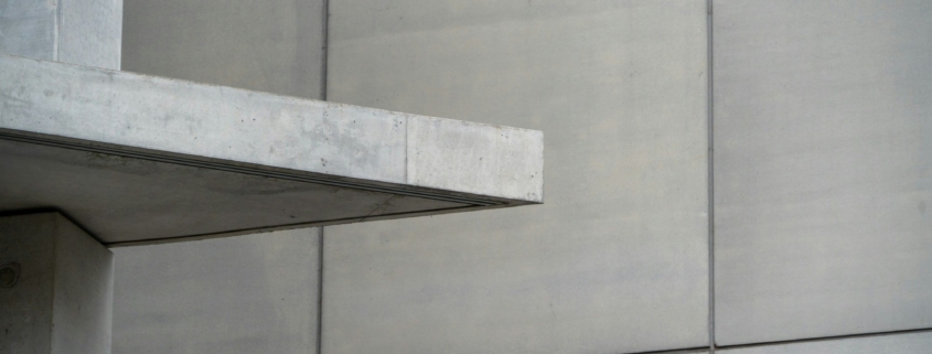 A bird is perched on the ledge of a building