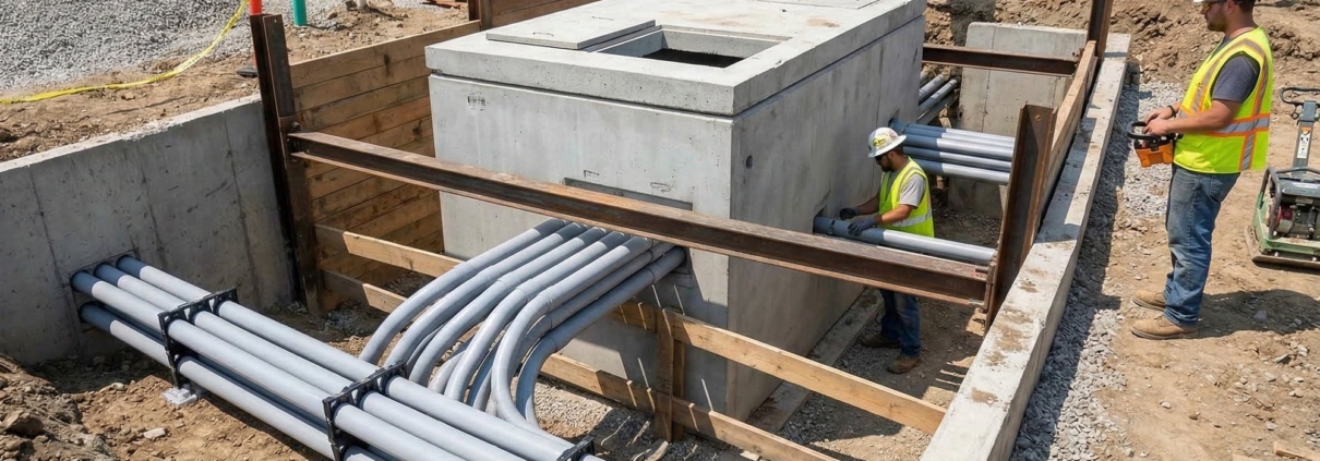 precast concrete vaults