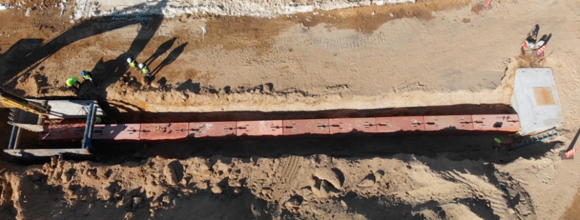 EZ-KEY precast duct bank installation for data center infrastructure solutions