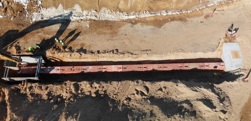 EZ-KEY precast duct bank installation for data center infrastructure solutions